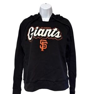 Women’s New Era Black San Francisco Giants Distressed Hoodie Size Small